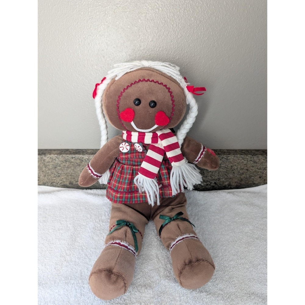 PBC International Musical Animated Plush Christmas Gingerbread Girl 18 "